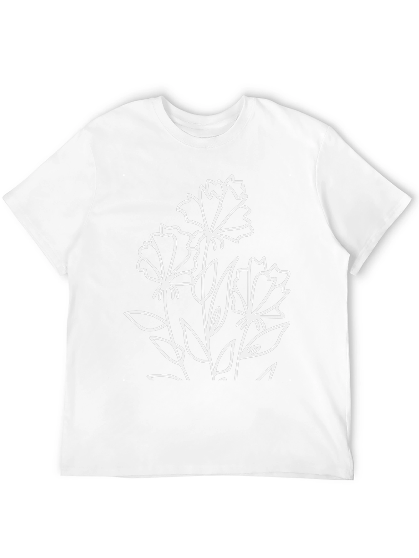 Floral Graphic Black T-Shirt