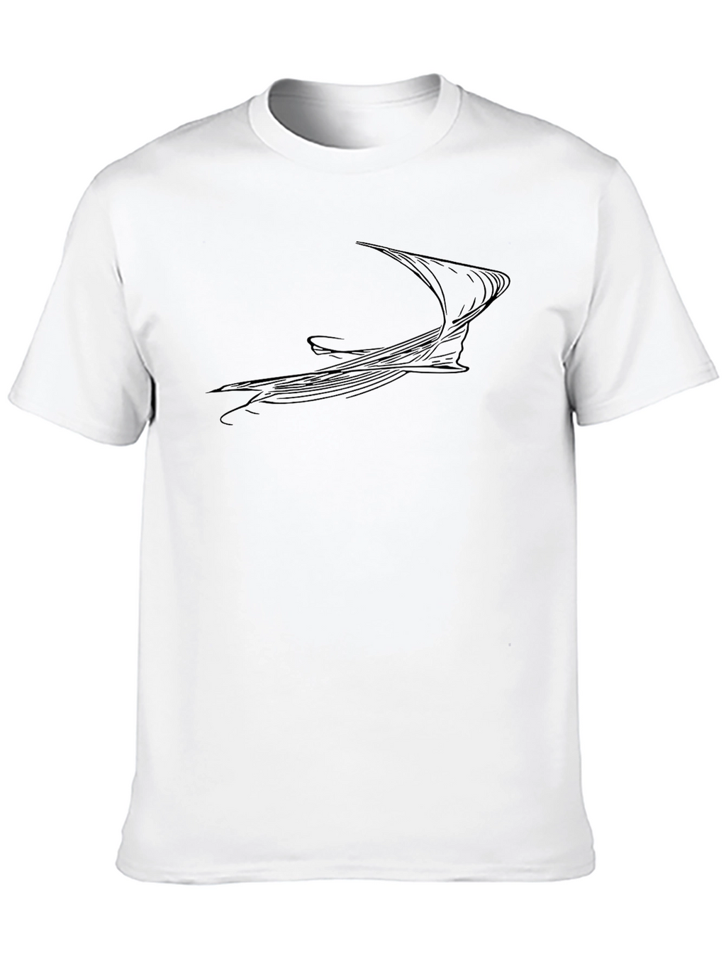 Abstract Graphic Black Tee
