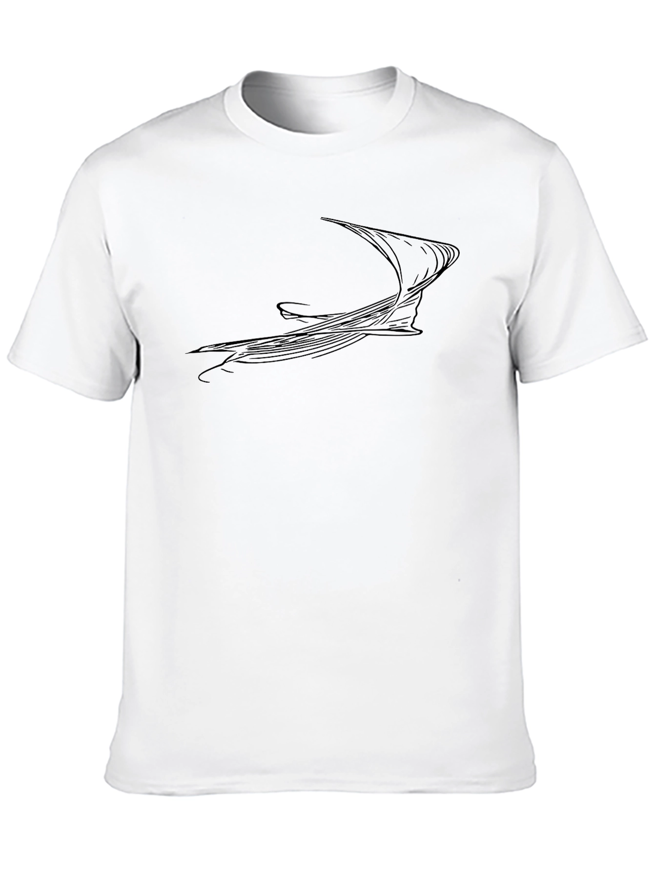 Abstract Graphic Black Tee