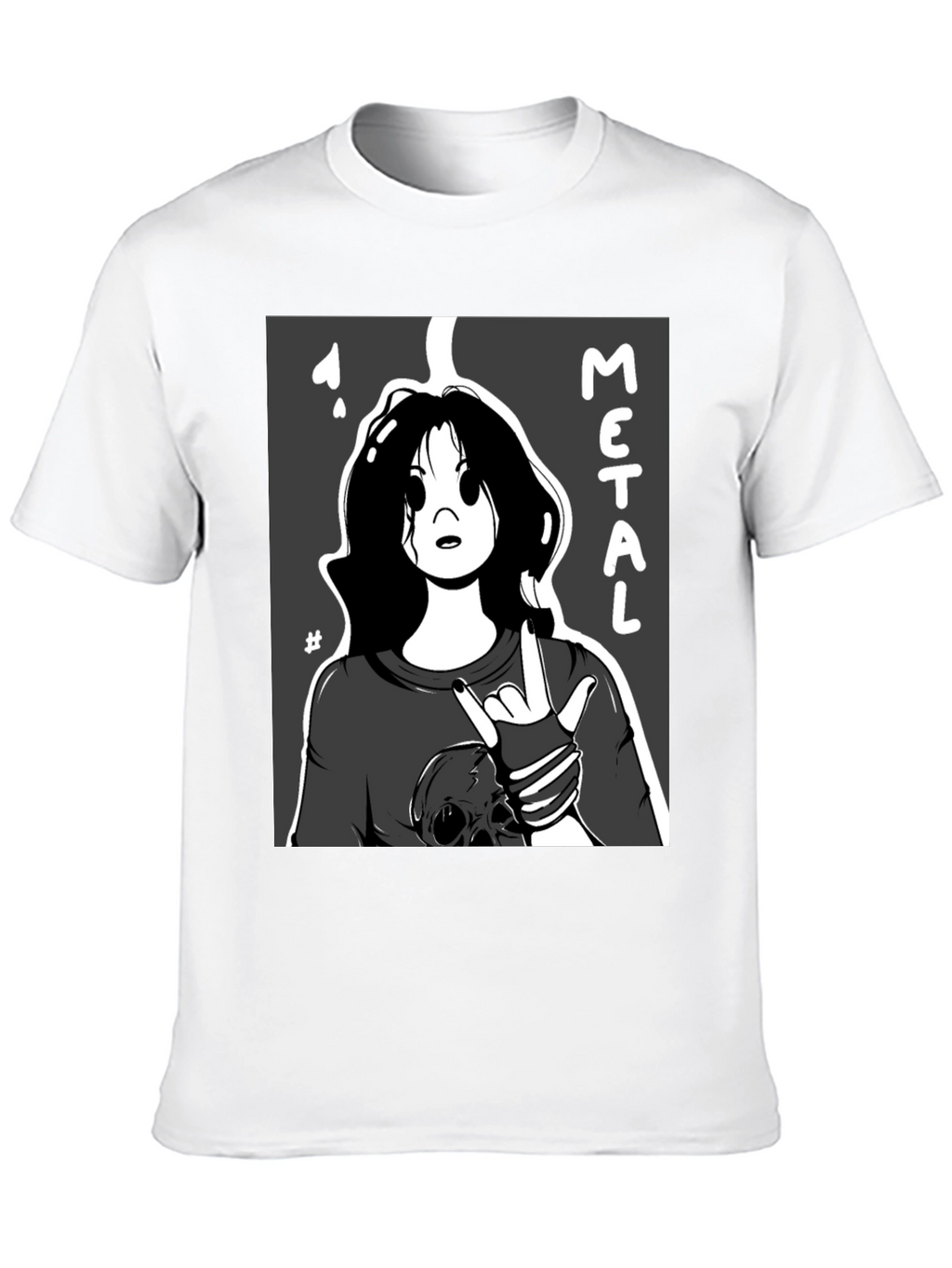 Metal Cartoon Graphic Tee