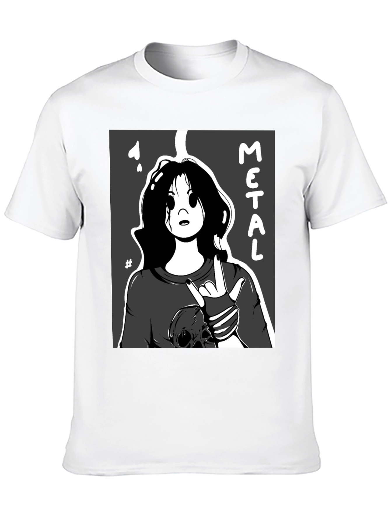 Metal Cartoon Graphic Tee