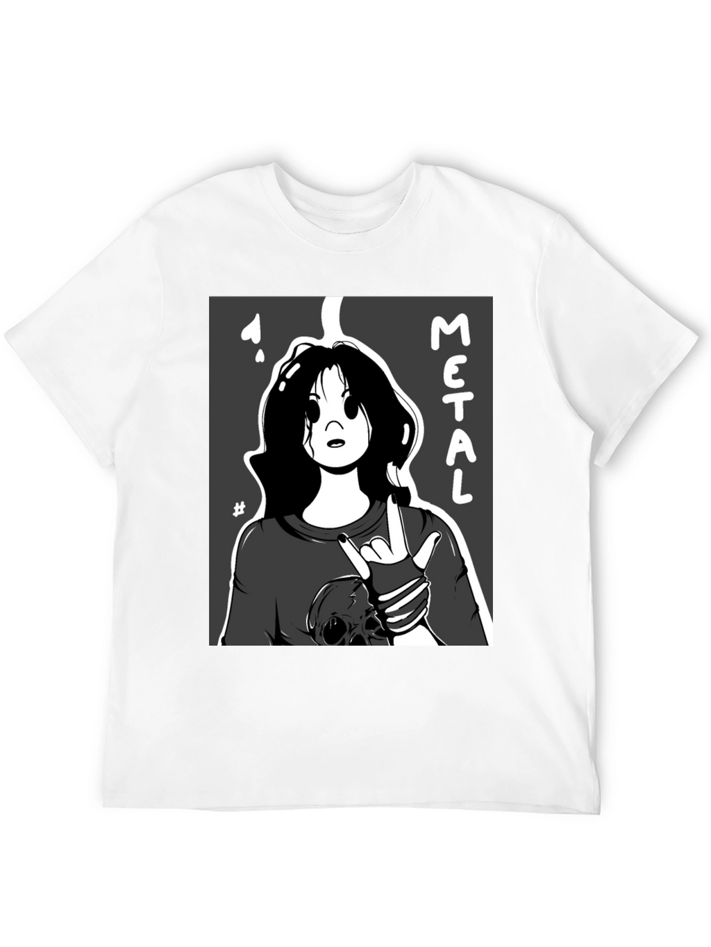 Metal Cartoon Graphic Tee