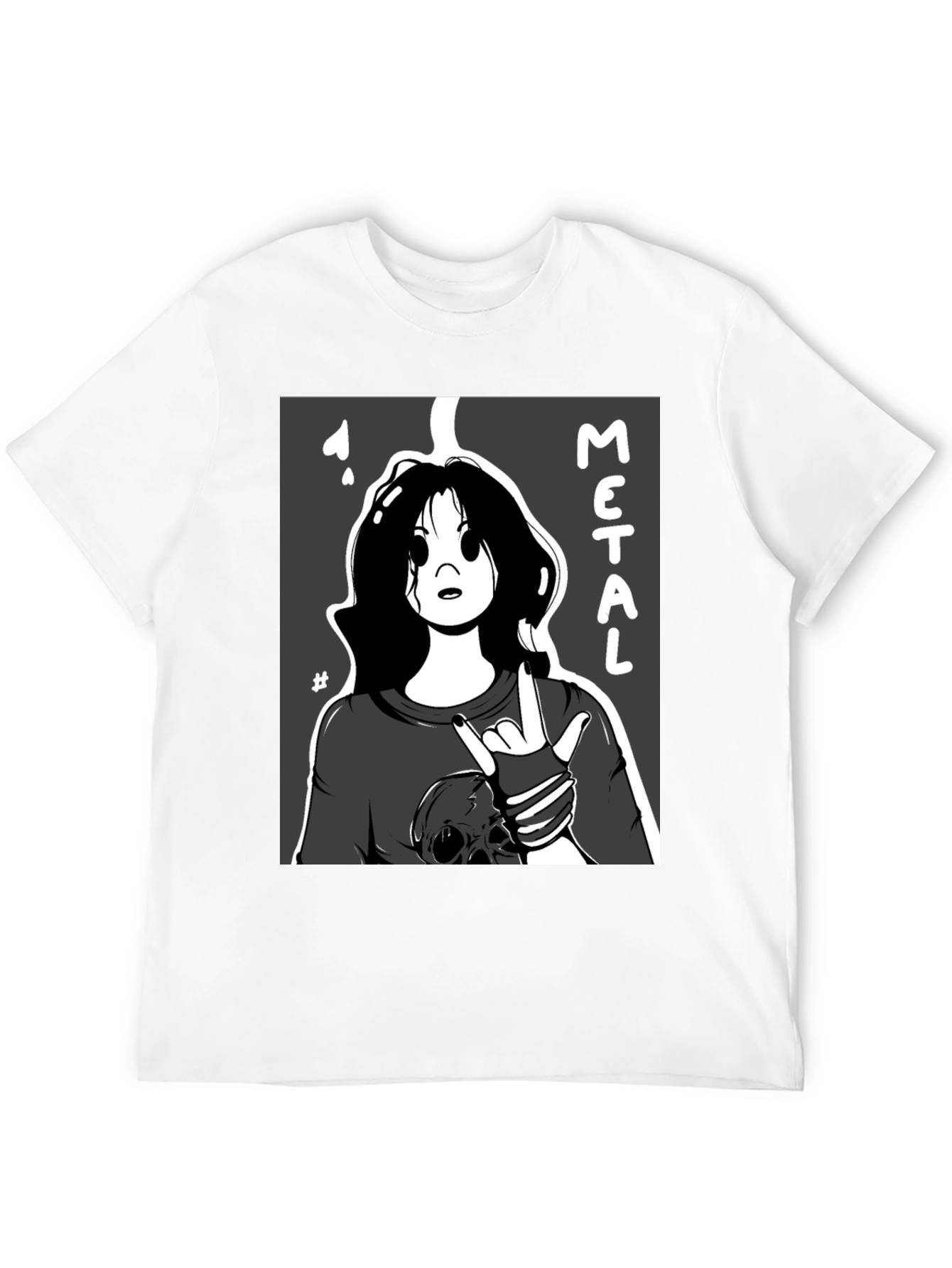 Metal Cartoon Graphic Tee
