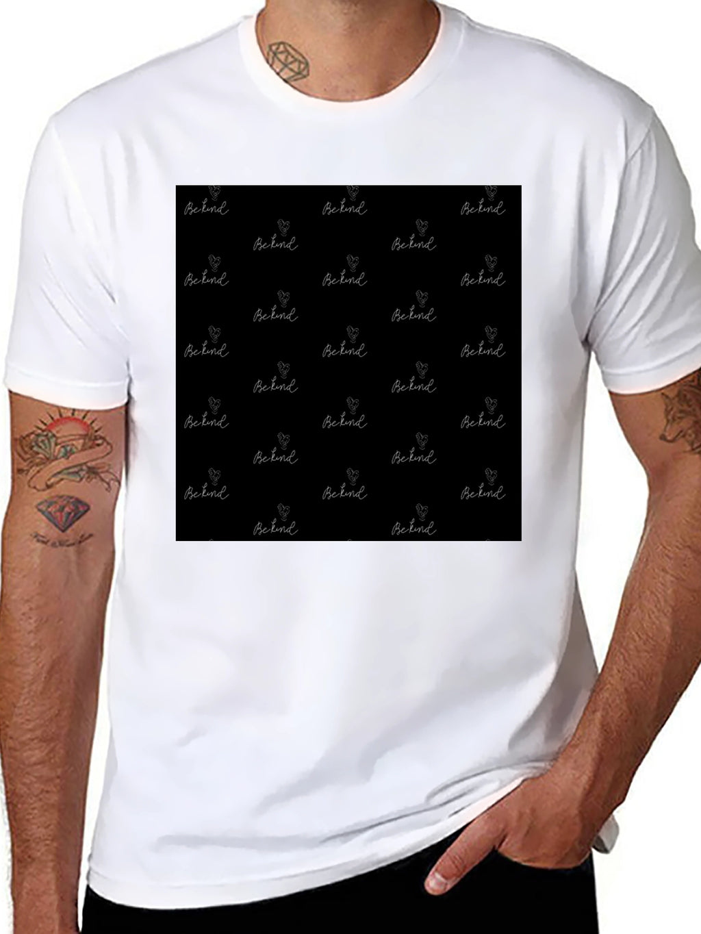 Be Kind Patterned T-Shirt