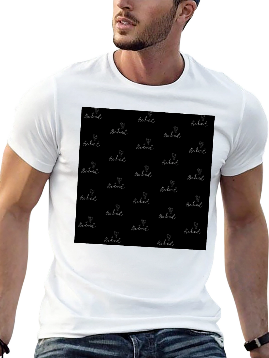 Be Kind Patterned T-Shirt