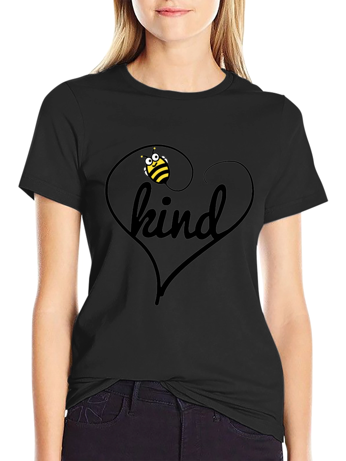 Be Kind Bee Heart T-Shirt - Soft Cotton Tee