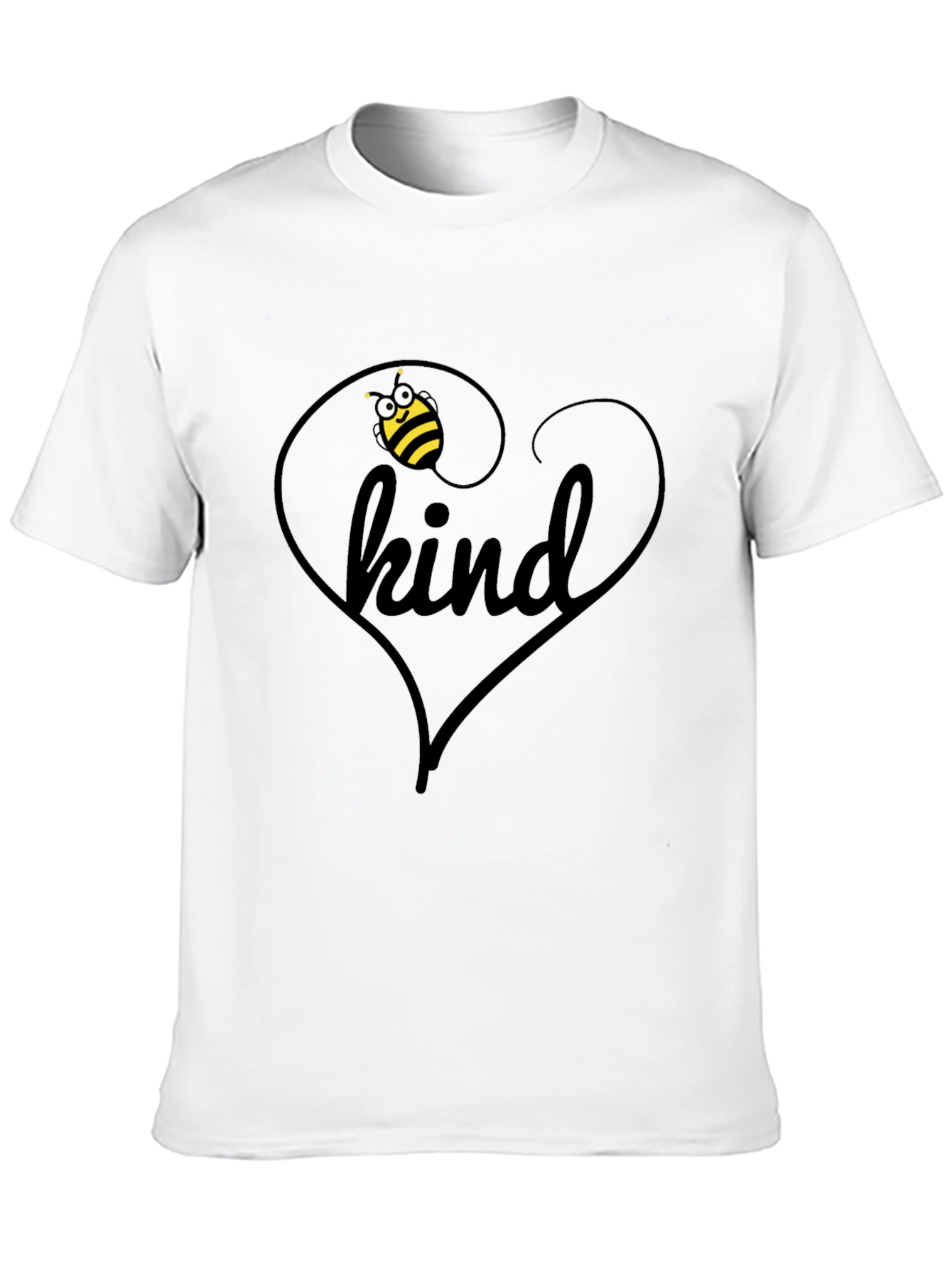 Be Kind Bee Heart T-Shirt - Soft Cotton Tee