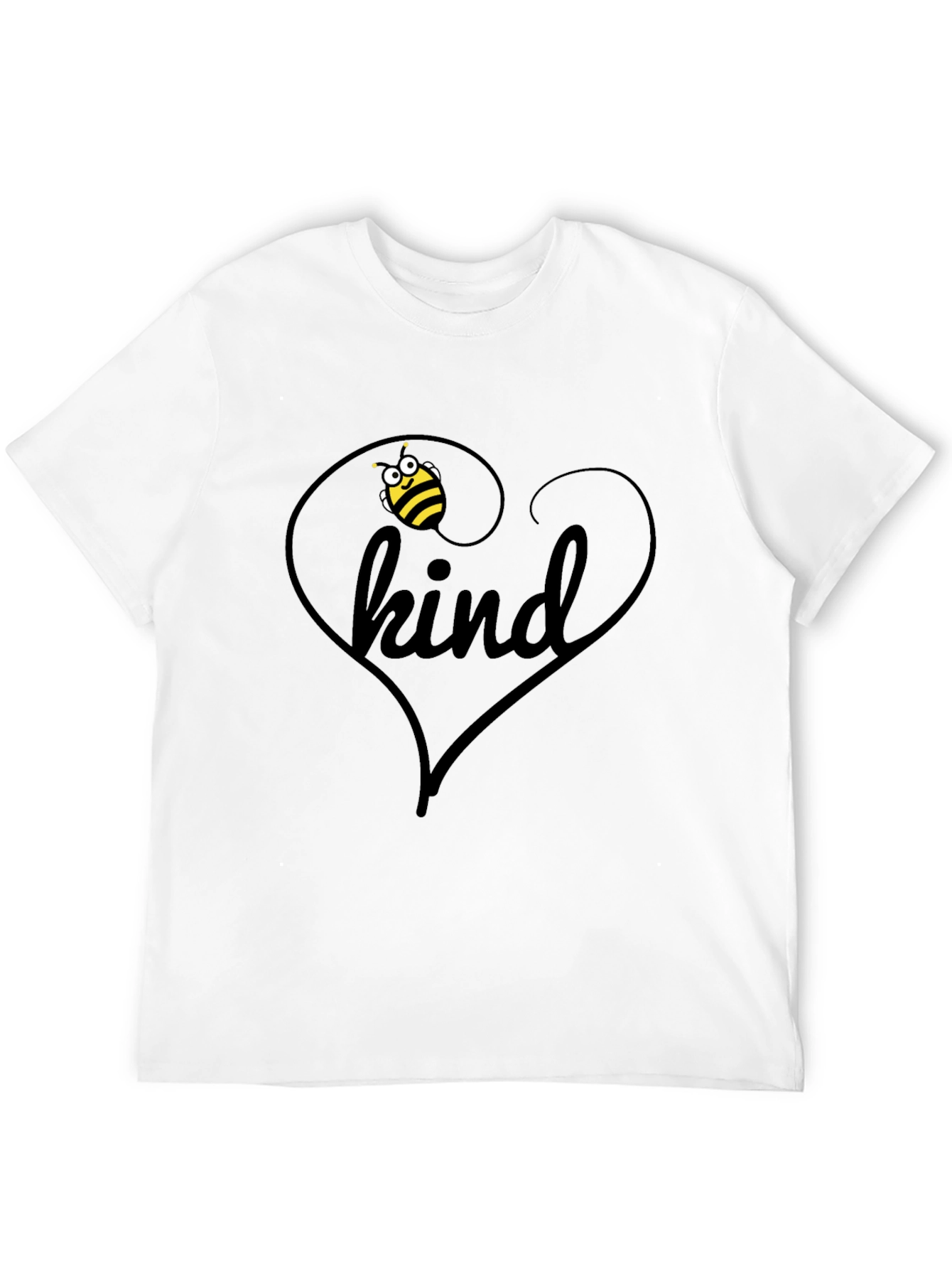 Be Kind Bee Heart T-Shirt - Soft Cotton Tee