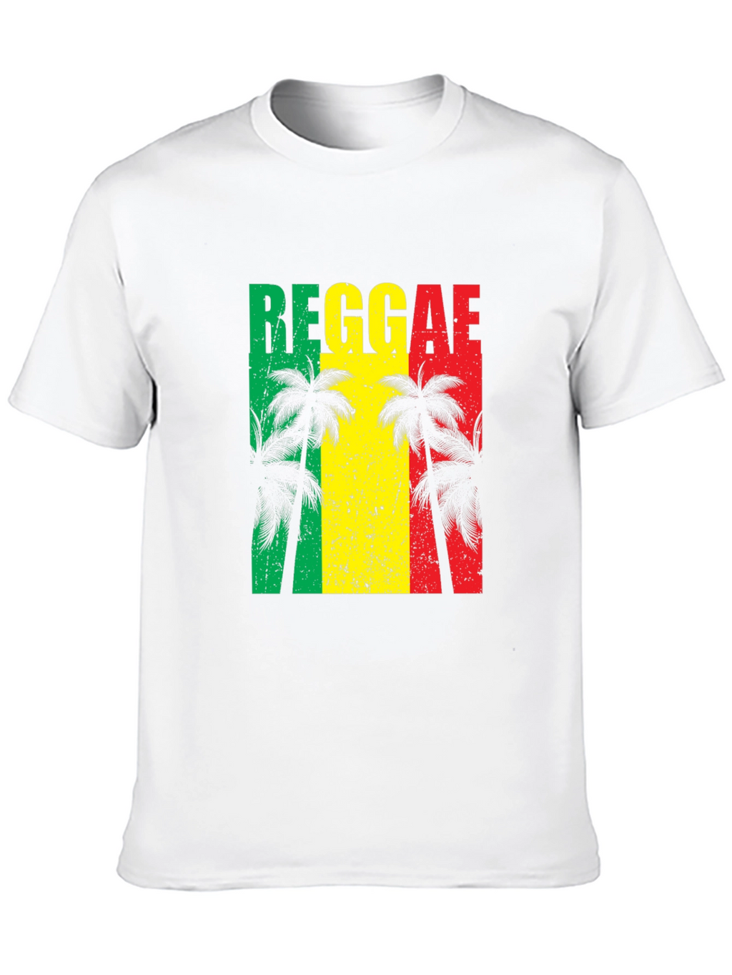 Reggae Vibes T-Shirt - Tropical Palm Tree Design