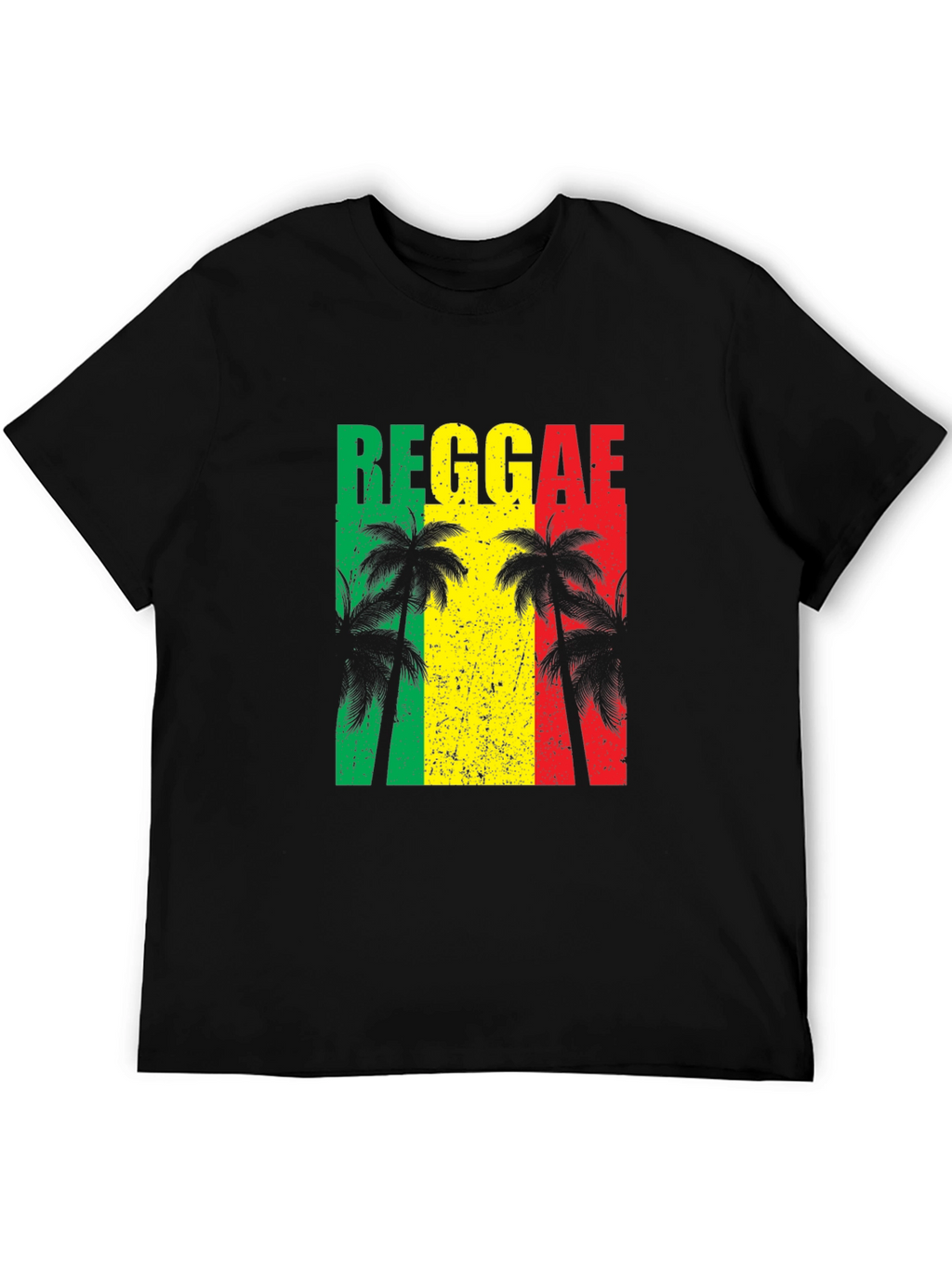 Reggae Vibes T-Shirt - Tropical Palm Tree Design