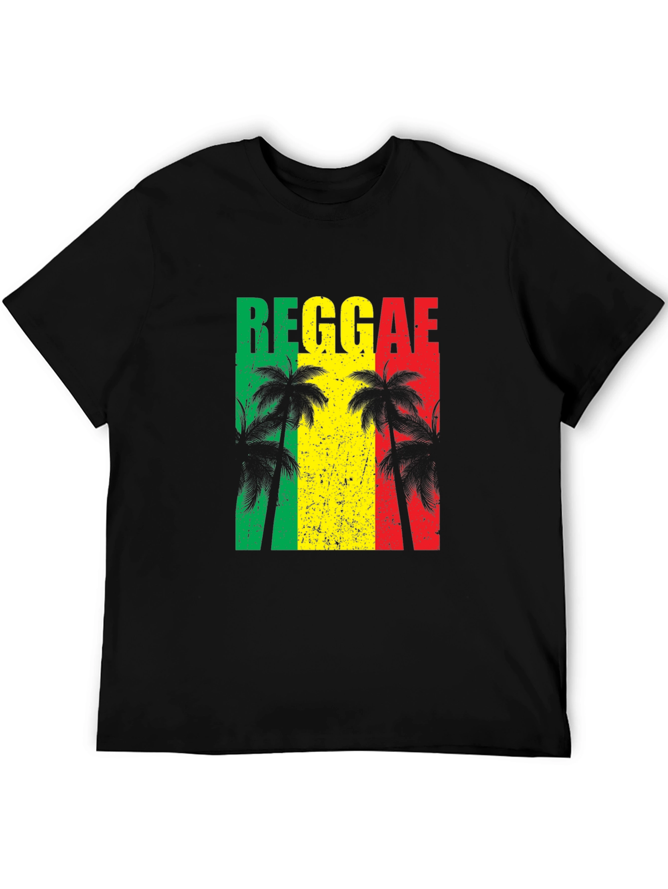Reggae Vibes T-Shirt - Tropical Palm Tree Design