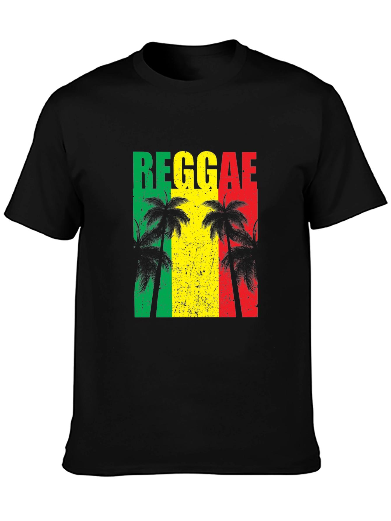 Reggae Vibes T-Shirt - Tropical Palm Tree Design