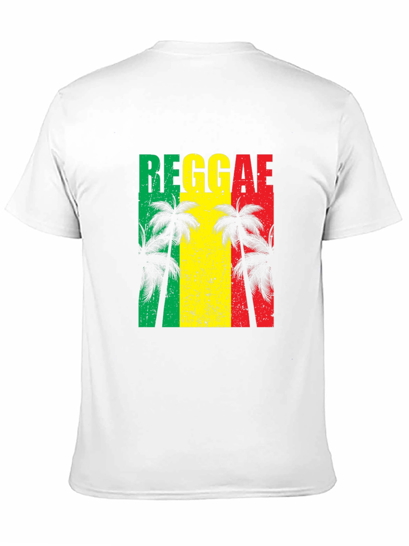 Reggae Vibes T-Shirt - Tropical Palm Tree Design