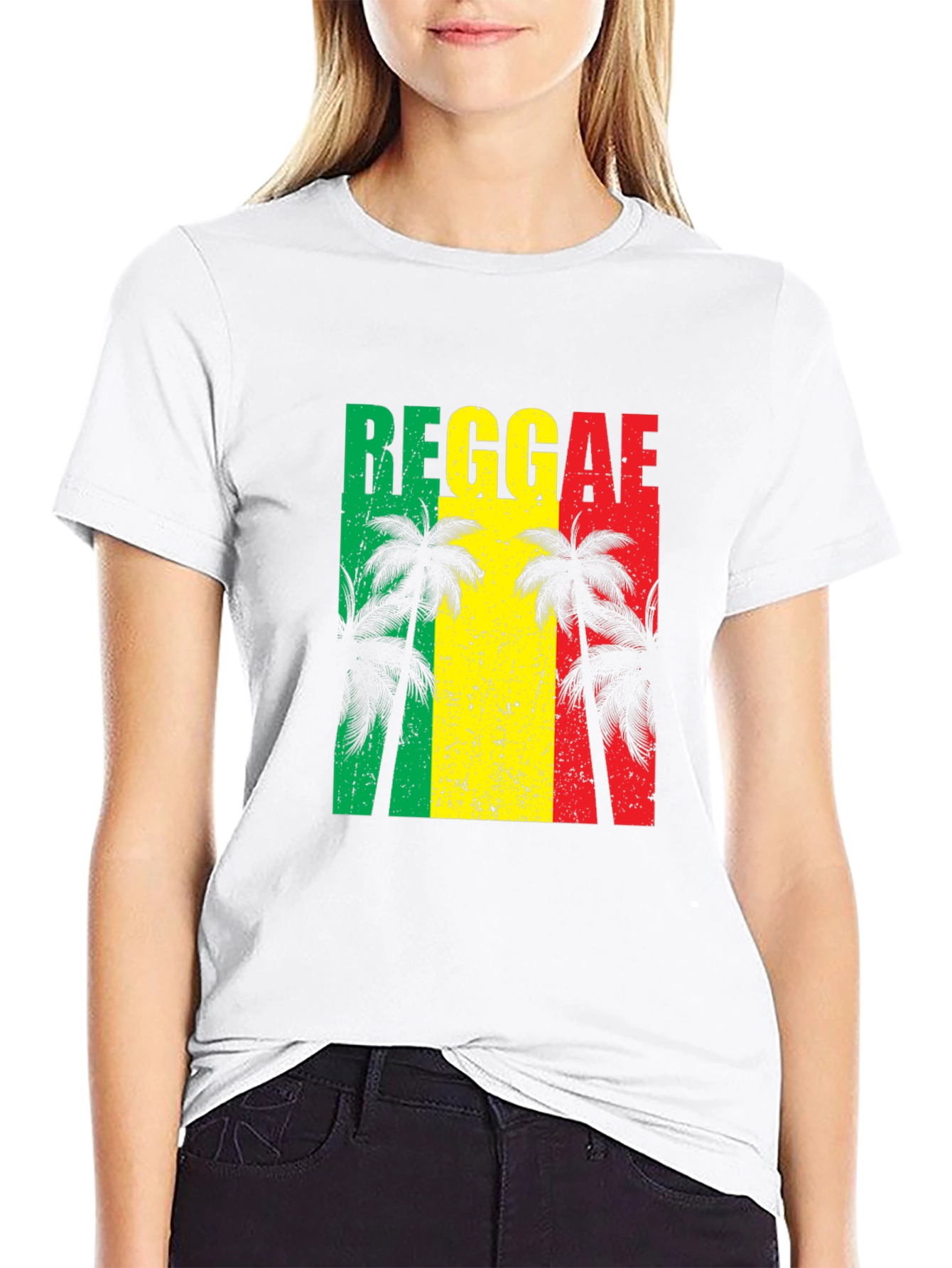 Reggae Vibes T-Shirt - Tropical Palm Tree Design