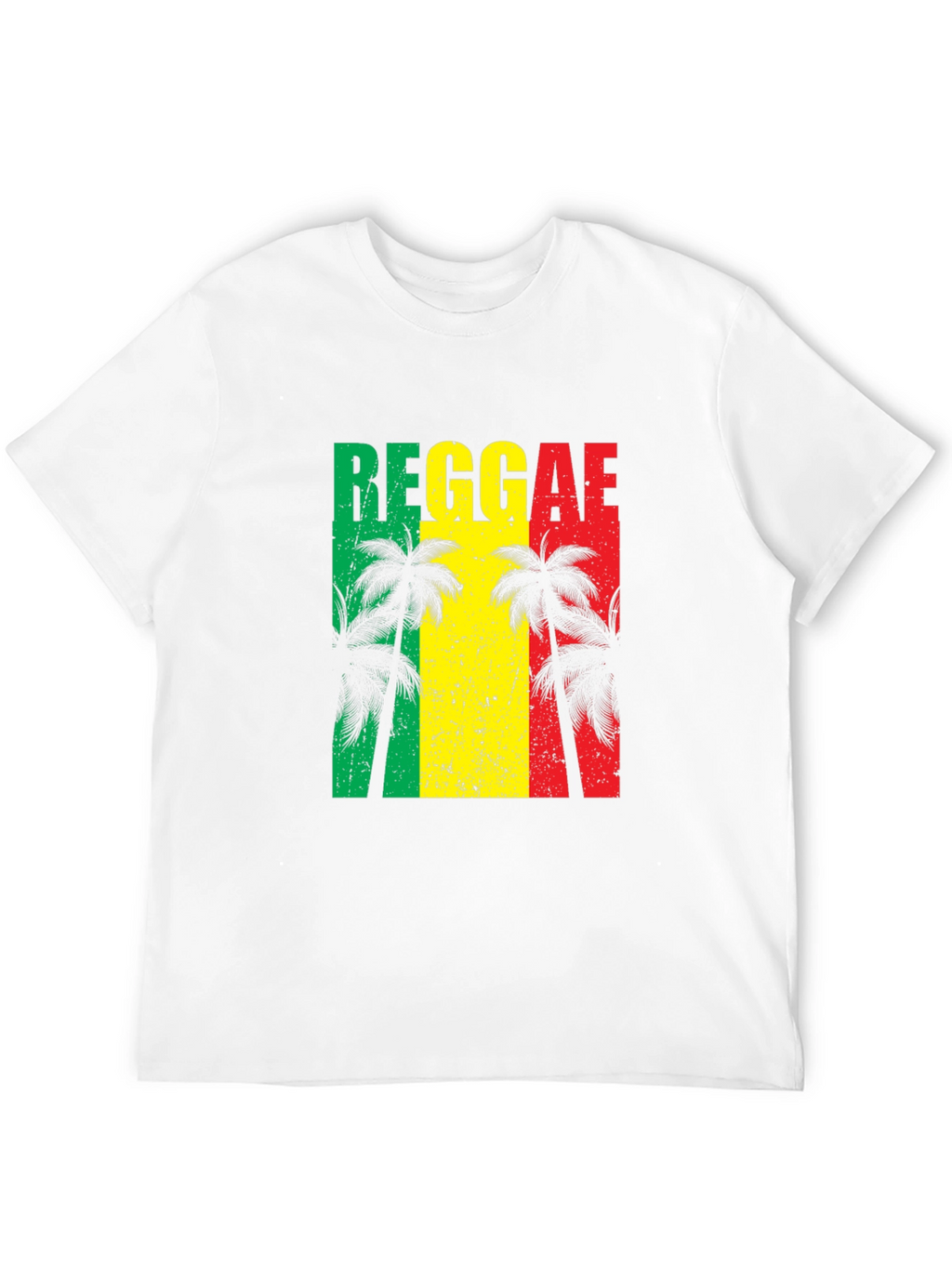 Reggae Vibes T-Shirt - Tropical Palm Tree Design