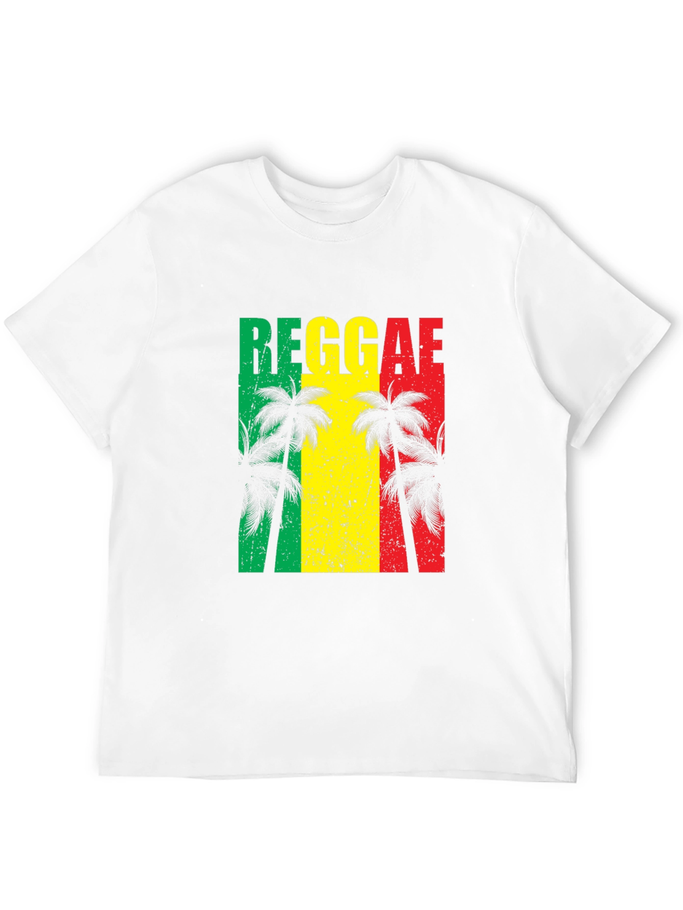 Reggae Vibes T-Shirt - Tropical Palm Tree Design