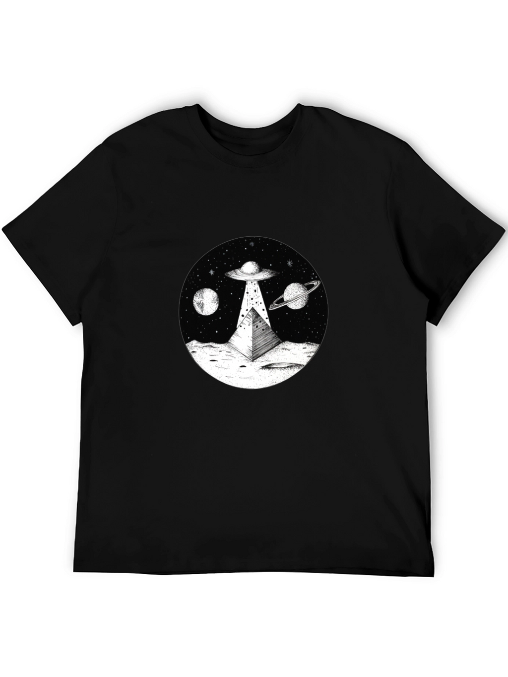 UFO Pyramid T-Shirt - Extraterrestrial Graphic Tee