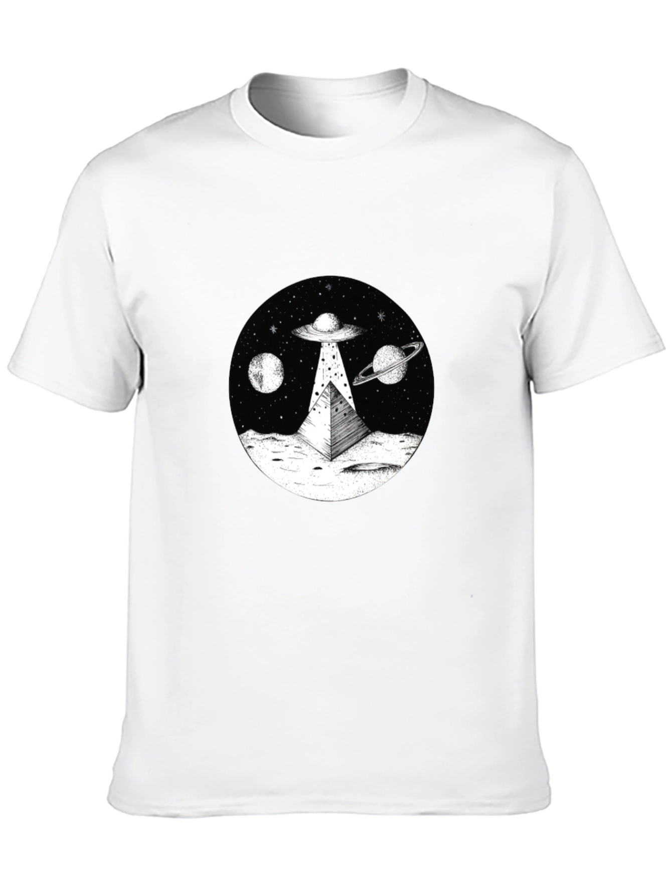 UFO Pyramid T-Shirt - Extraterrestrial Graphic Tee