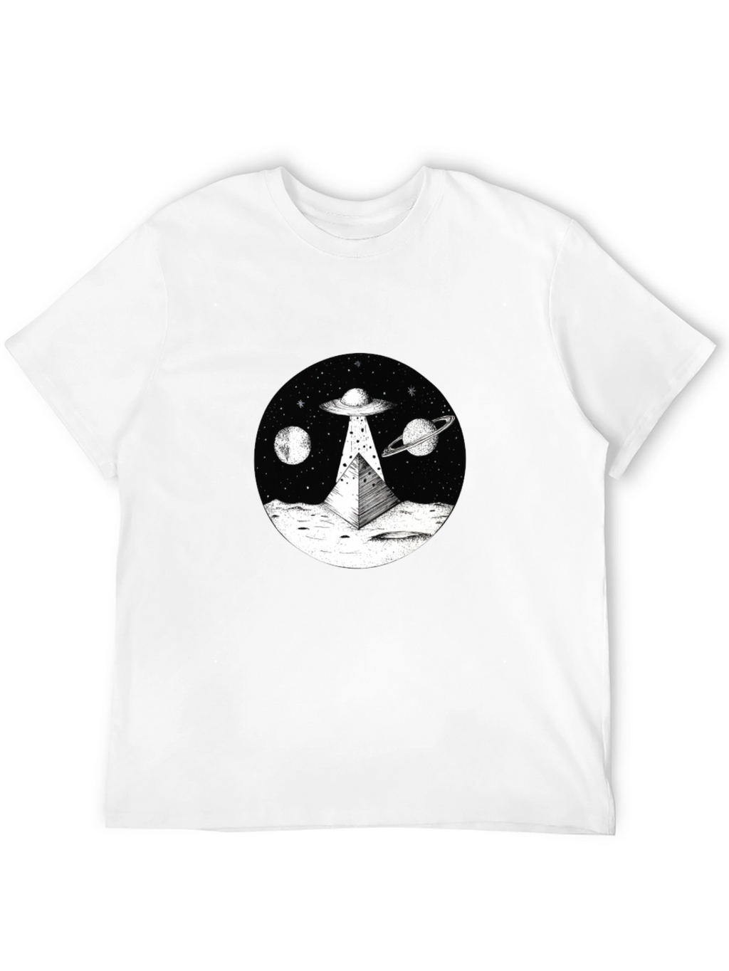 UFO Pyramid T-Shirt - Extraterrestrial Graphic Tee