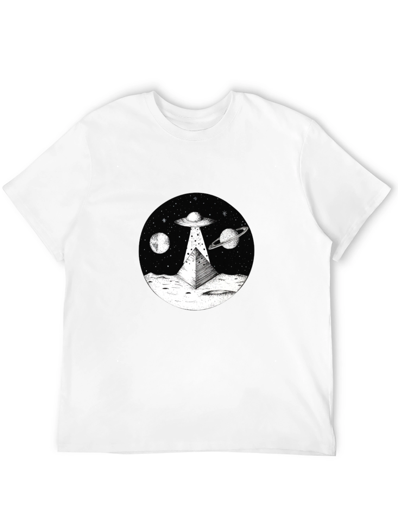 UFO Pyramid T-Shirt - Extraterrestrial Graphic Tee