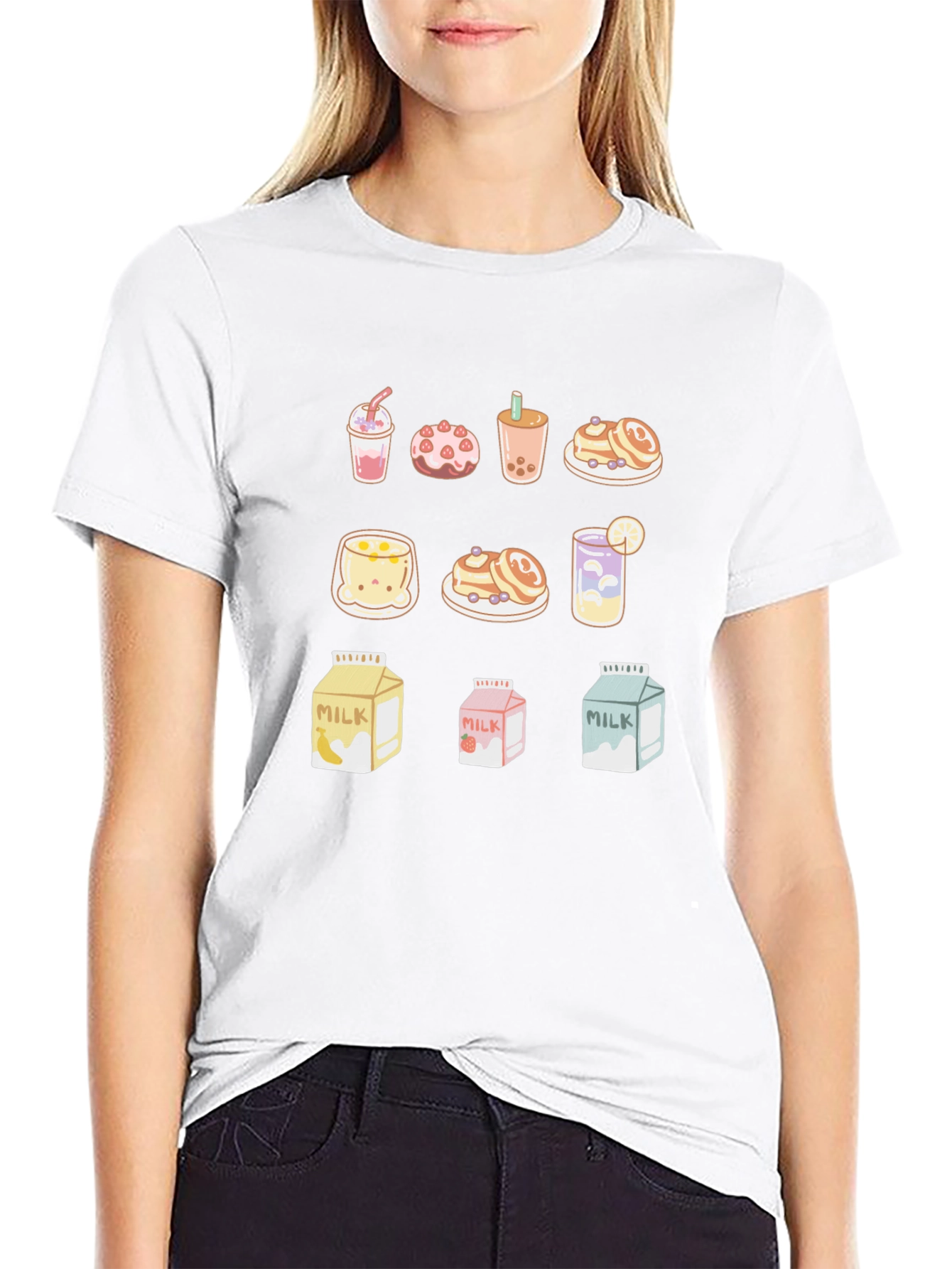 Kawaii Desserts Graphic T-Shirt