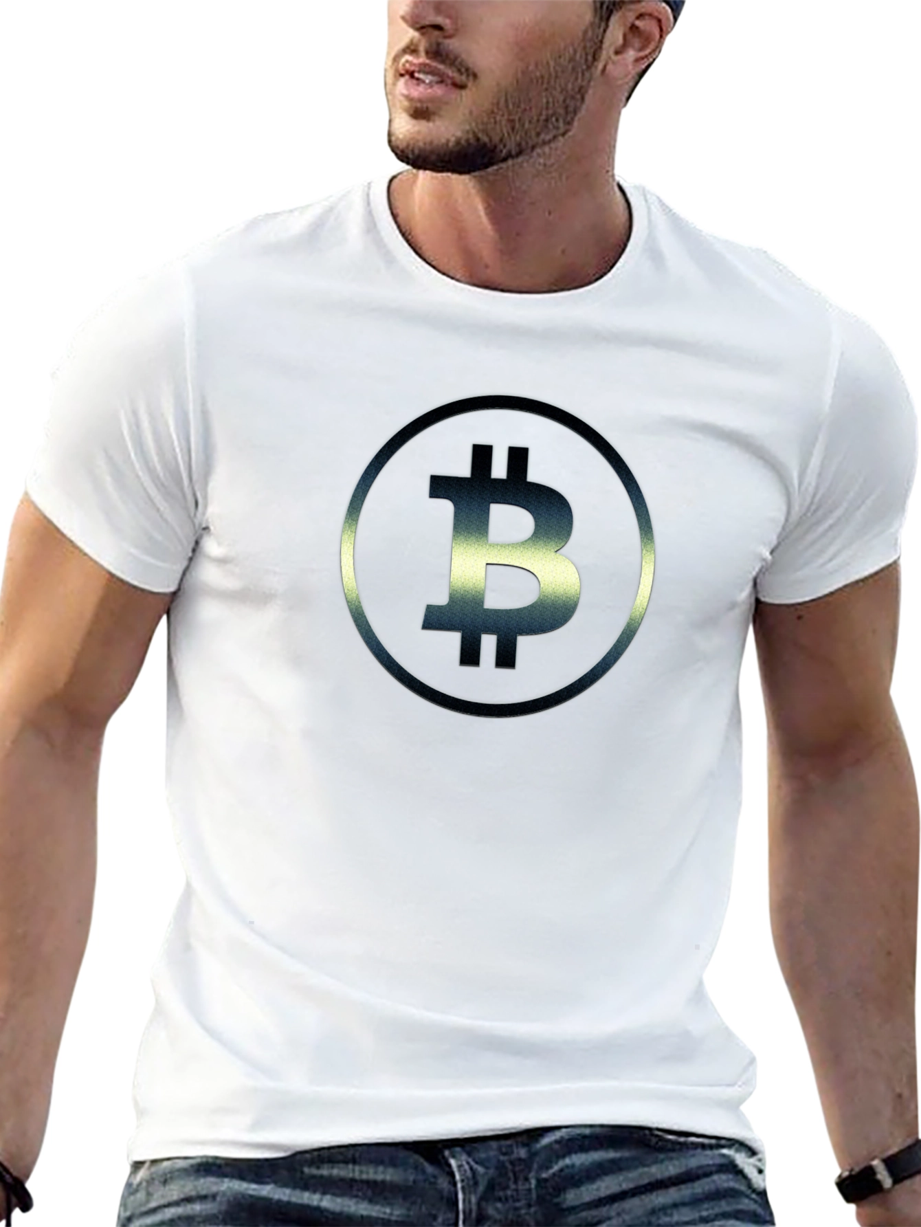 Bitcoin Logo Black T-Shirt - Crypto Currency Tee