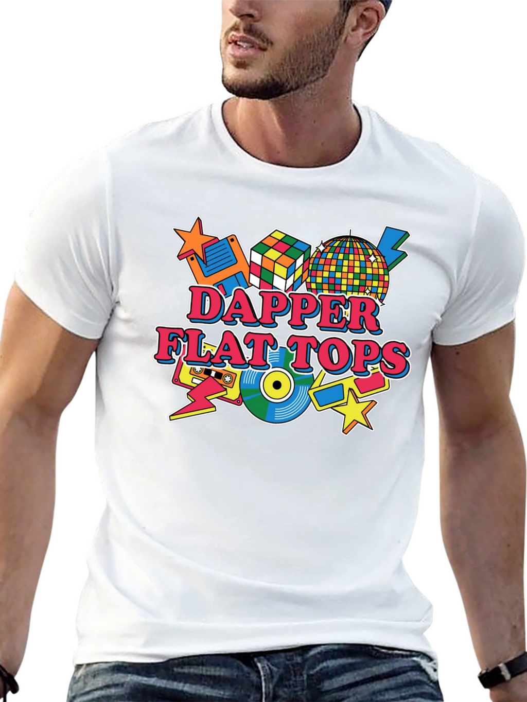 Dapper Flat Tops Retro Style Graphic Tee