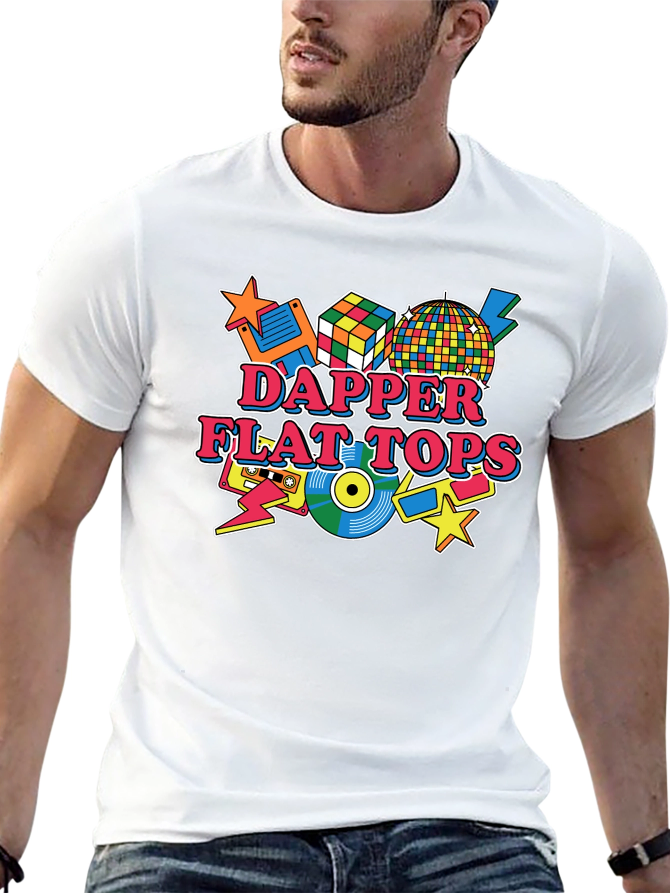 Dapper Flat Tops Retro Style Graphic Tee