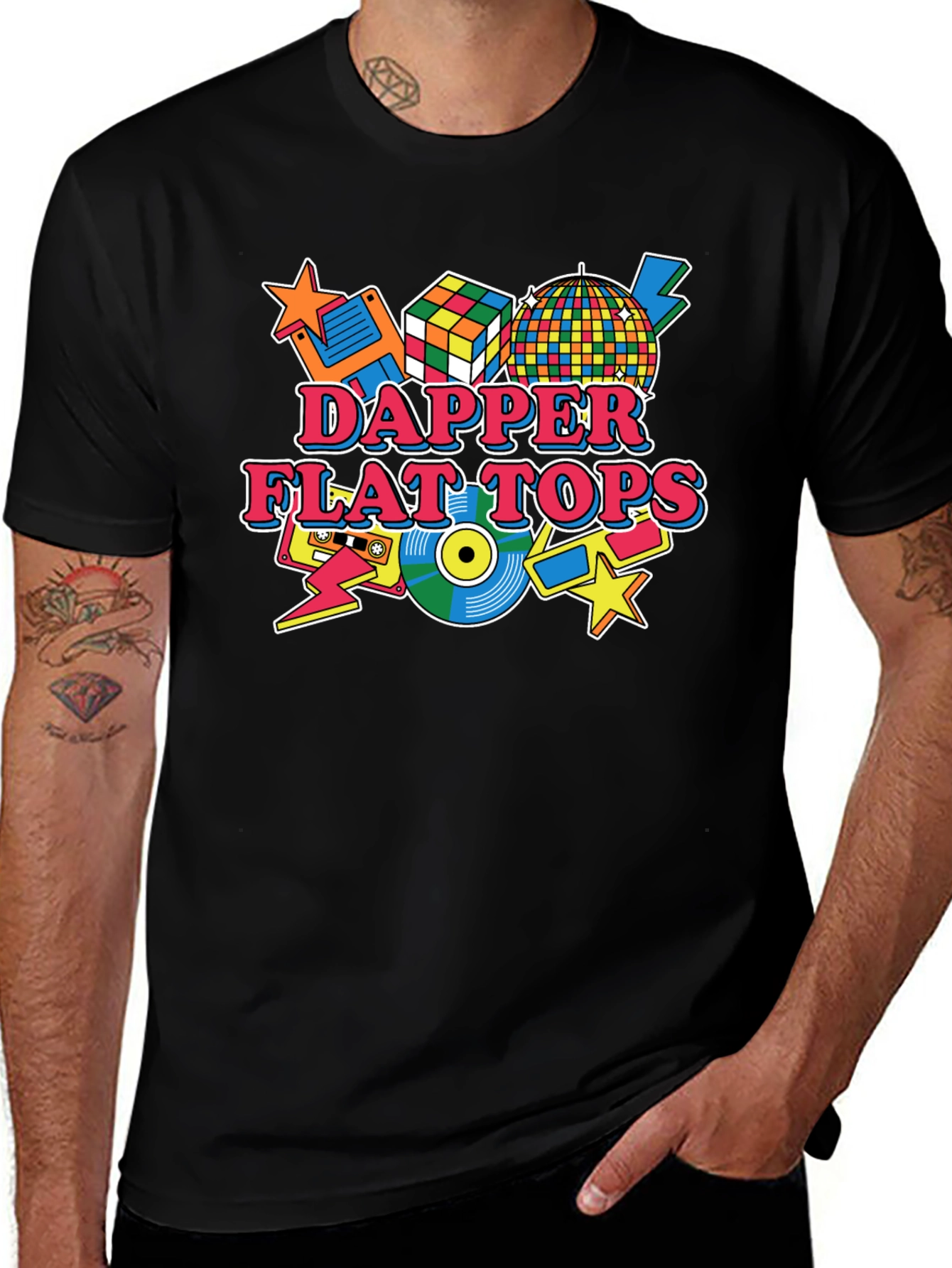 Dapper Flat Tops Retro Style Graphic Tee