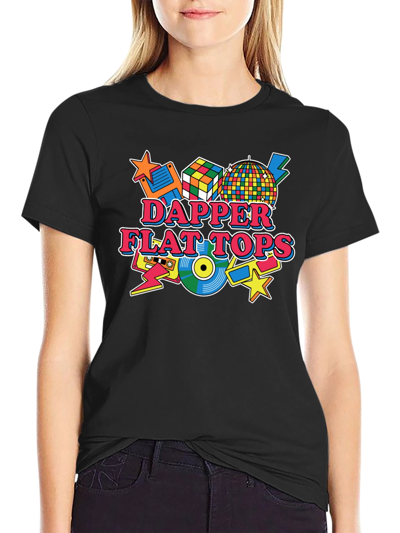 Dapper Flat Tops Retro Style Graphic Tee