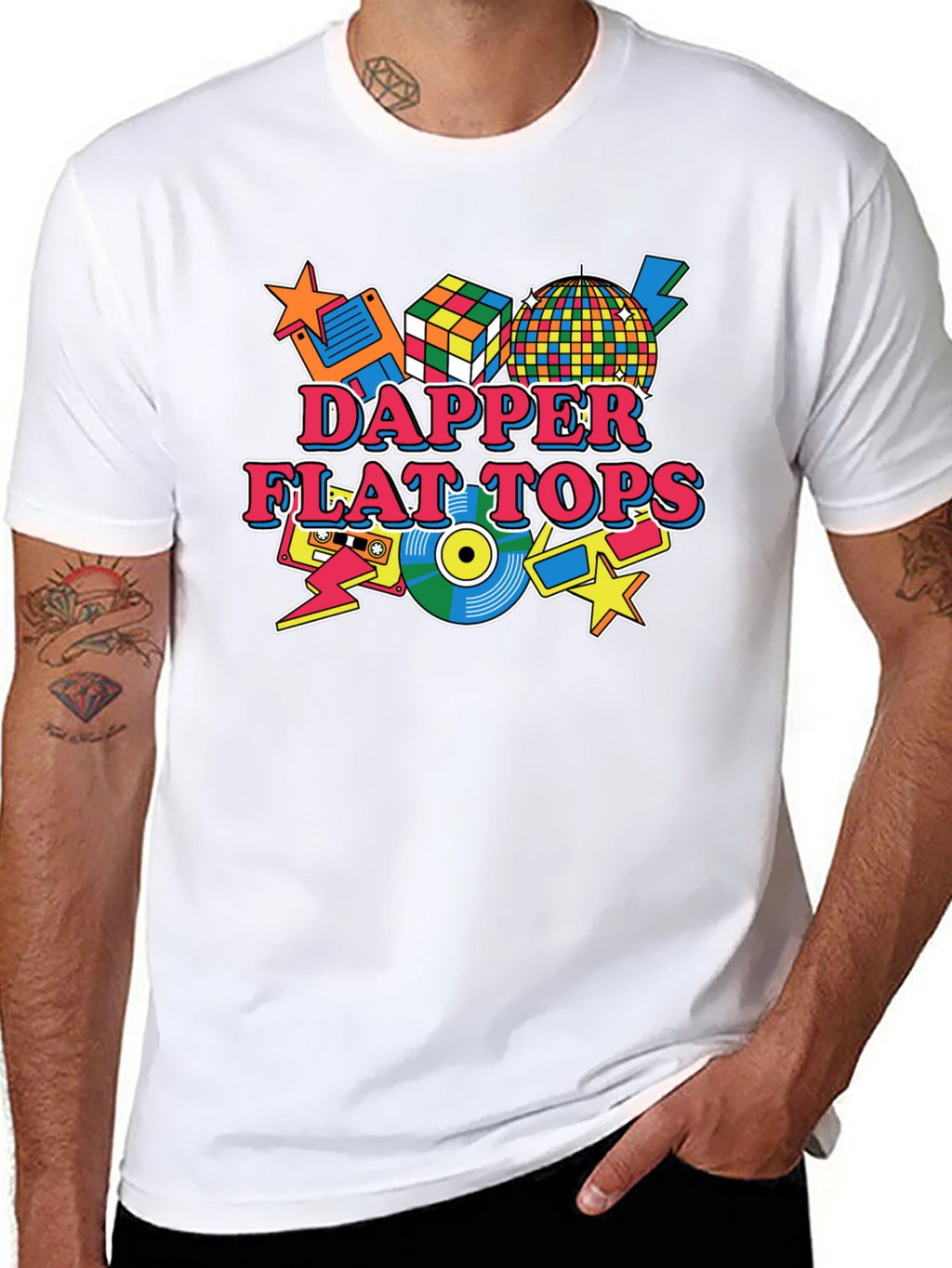 Dapper Flat Tops Retro Style Graphic Tee