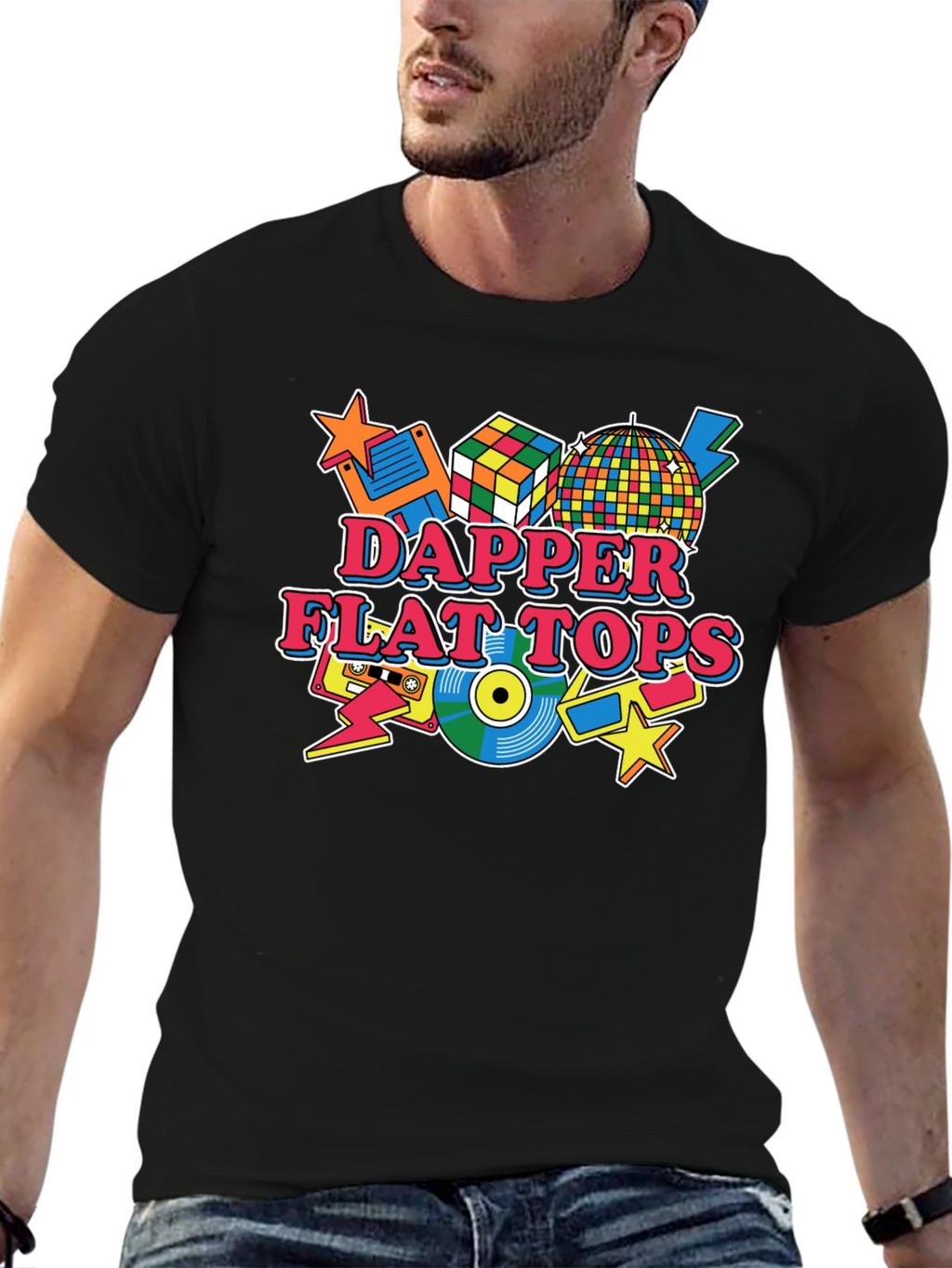 Dapper Flat Tops Retro Style Graphic Tee