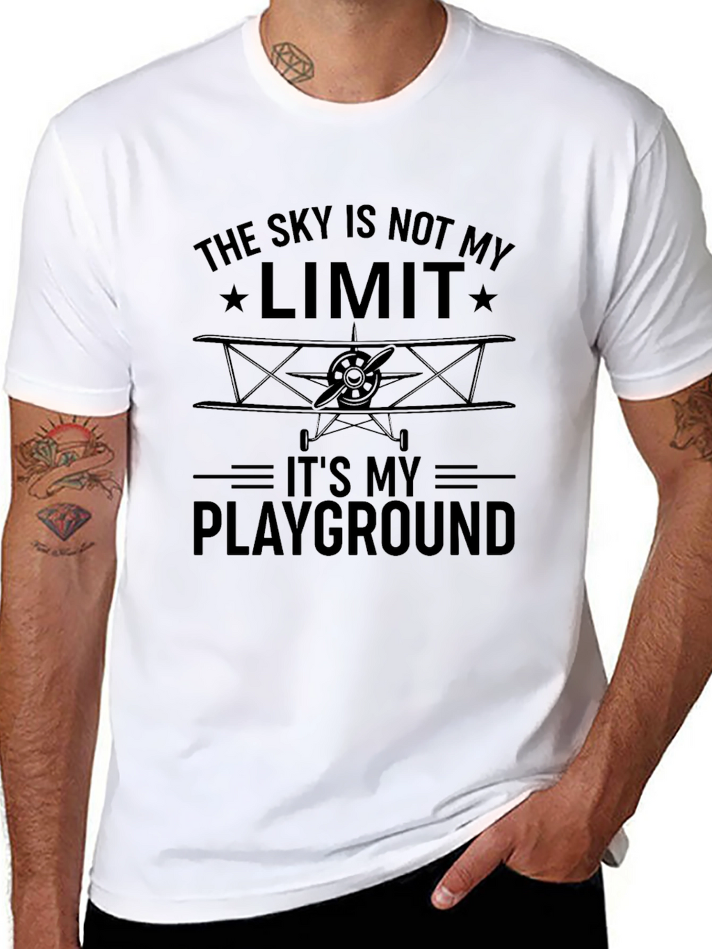 Sky is Not My Limit Airplane T-Shirt