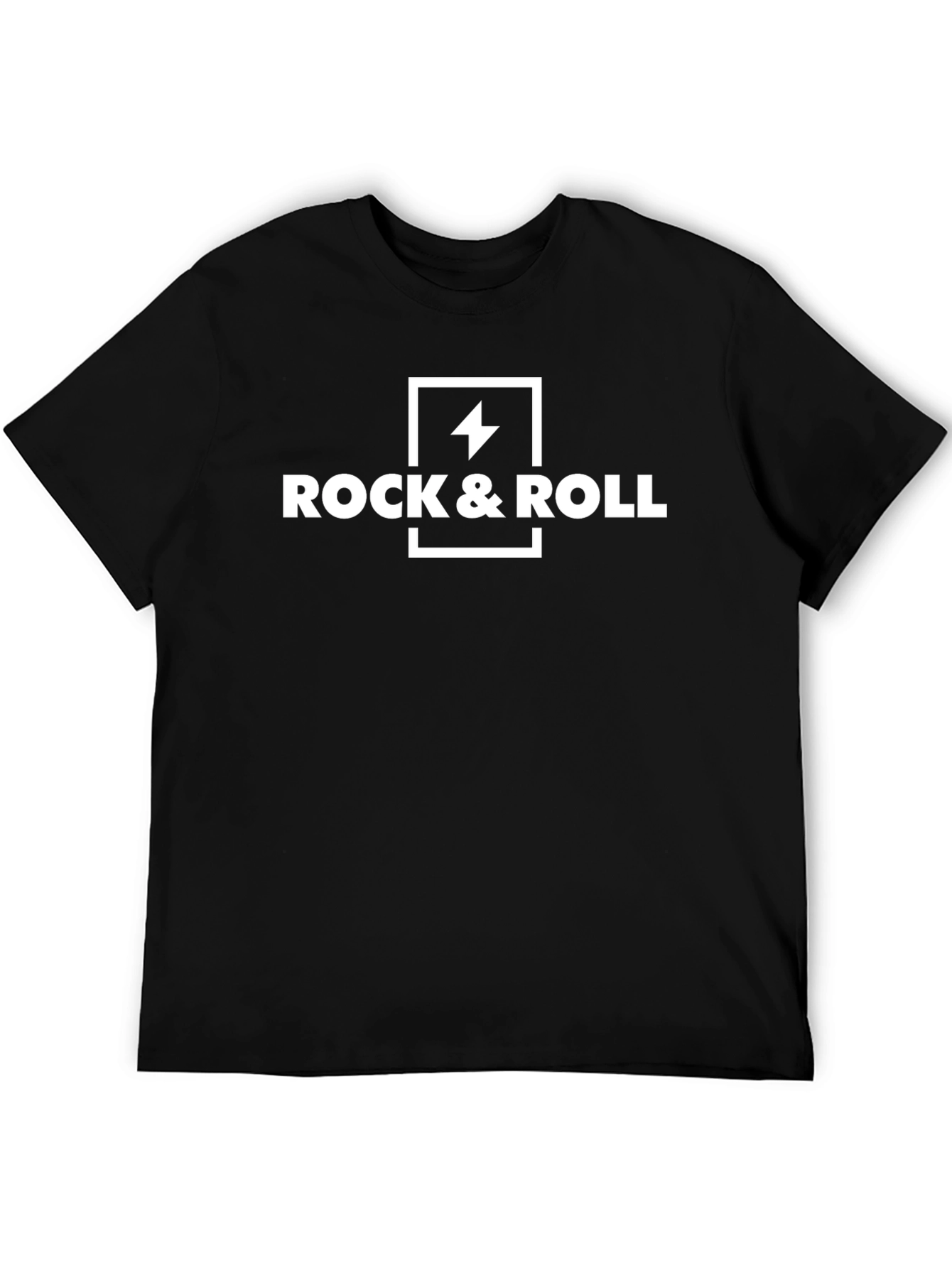 Rock & Roll Black Graphic T-Shirt