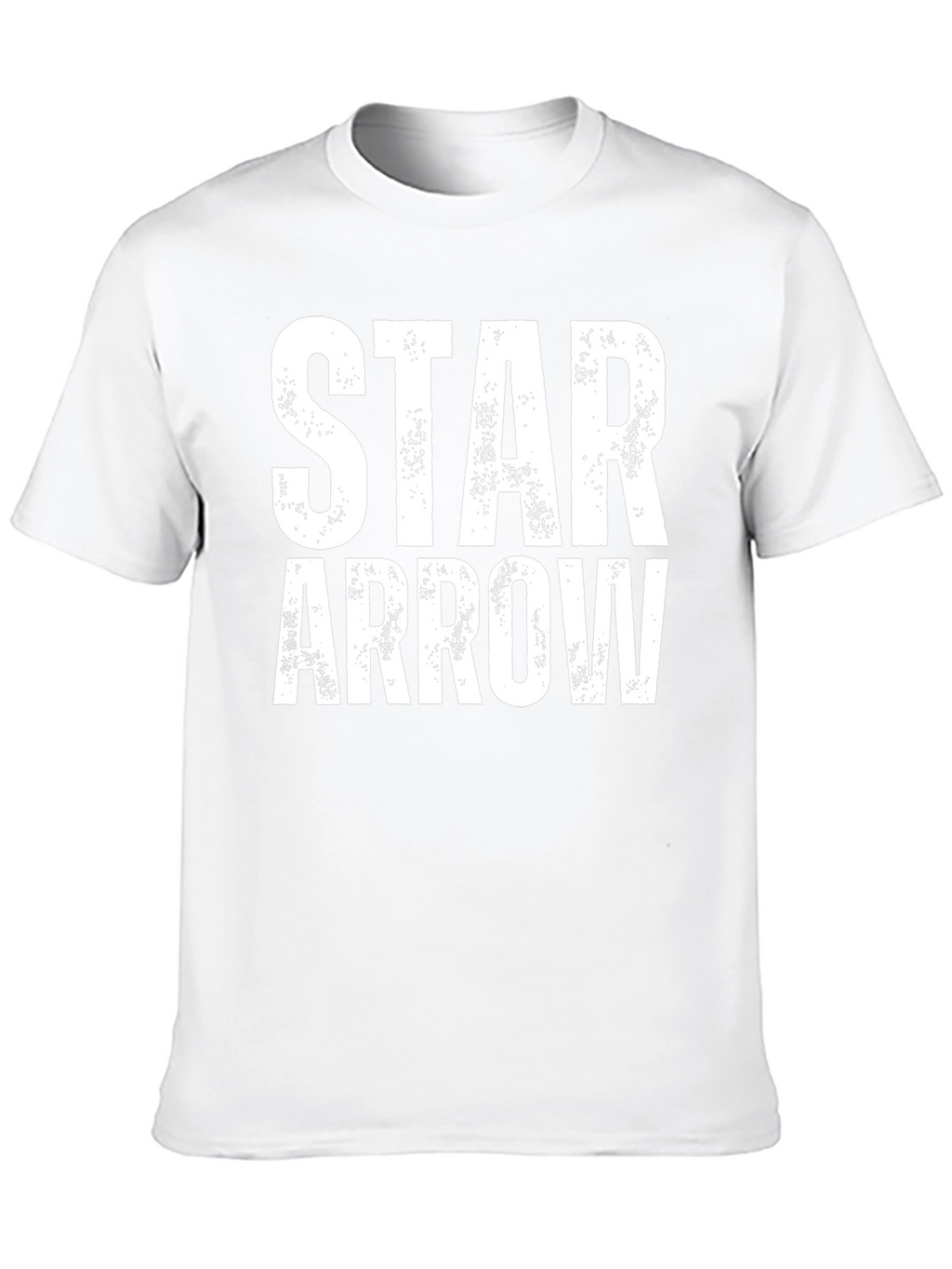 Star Arrow Graphic Tee - Distressed Print Black T-Shirt