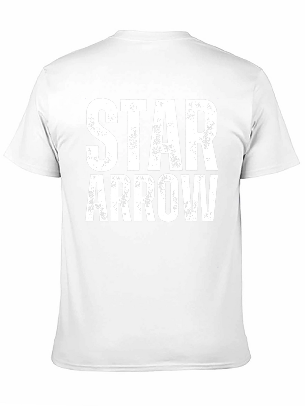 Star Arrow Graphic Tee - Distressed Print Black T-Shirt