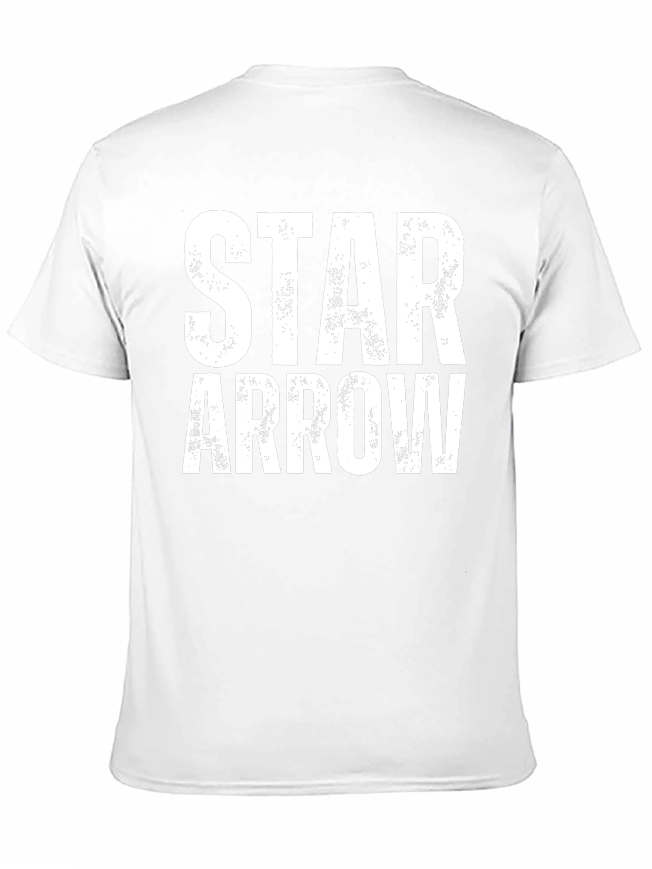 Star Arrow Graphic Tee - Distressed Print Black T-Shirt