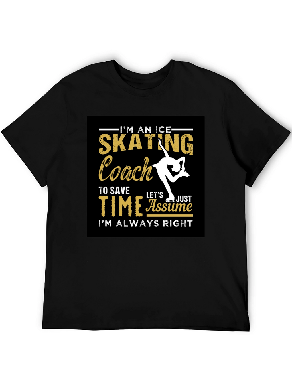 Ice Skating Coach Graphic T-Shirt