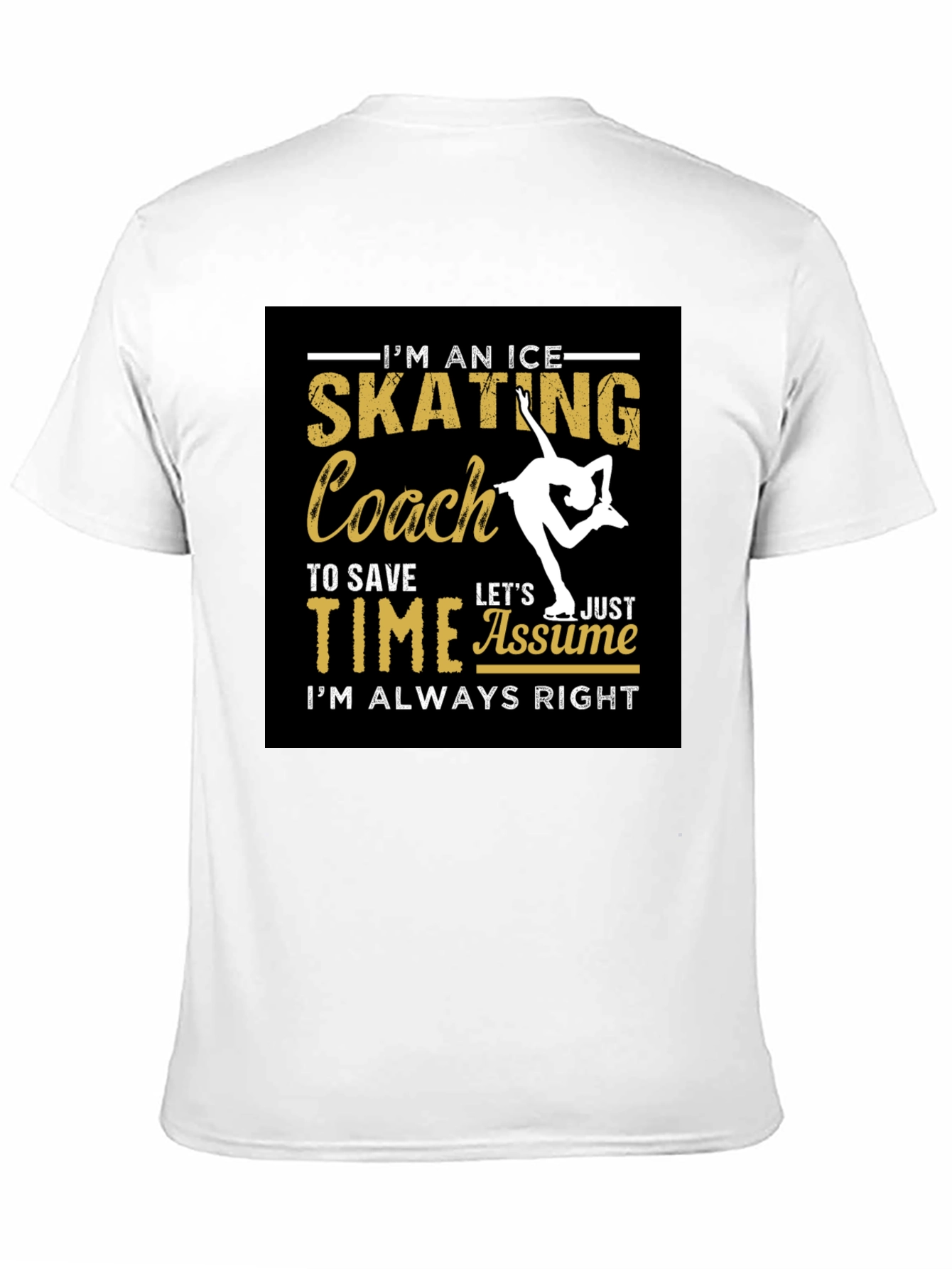 Ice Skating Coach Graphic T-Shirt