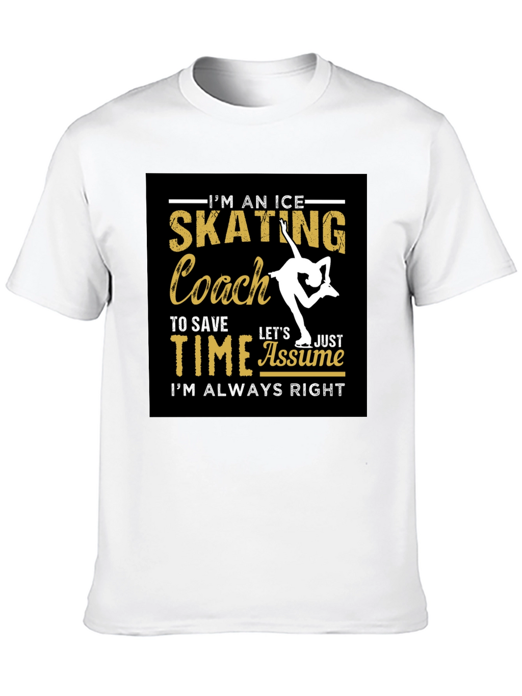 Ice Skating Coach Graphic T-Shirt