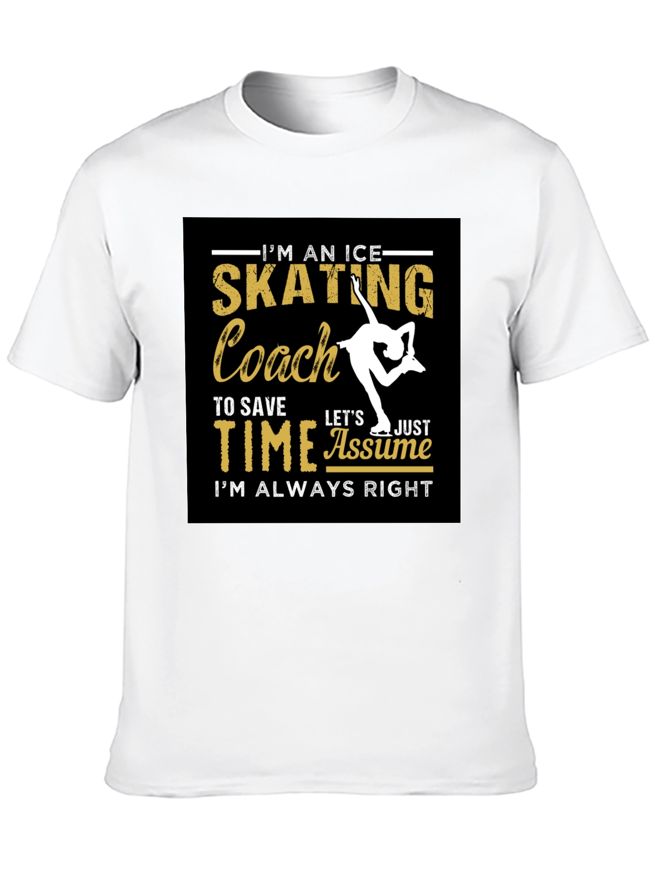 Ice Skating Coach Graphic T-Shirt