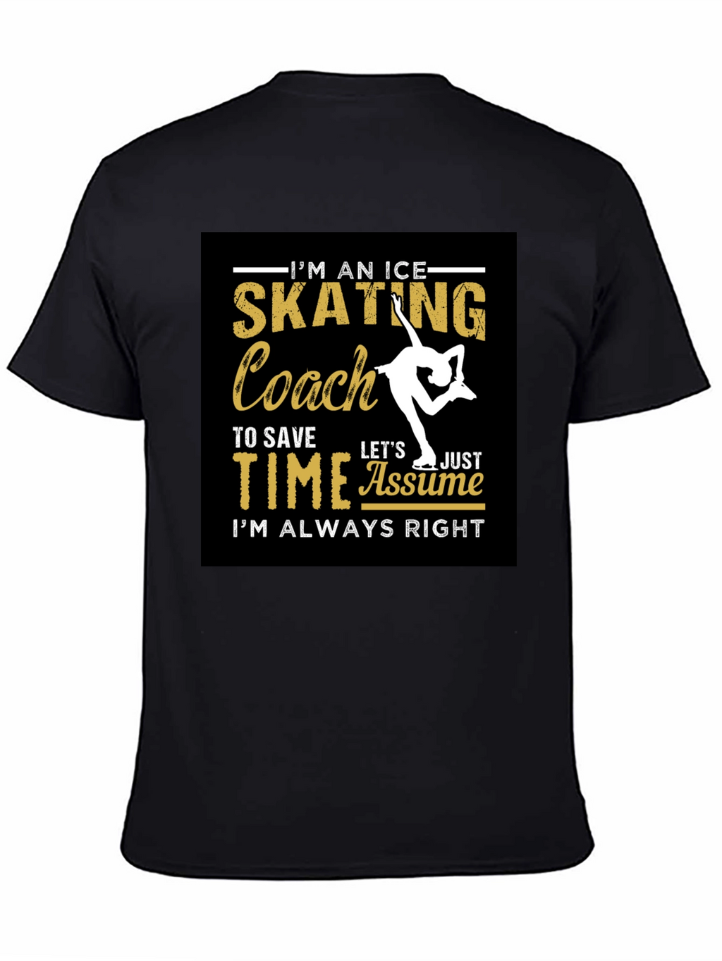 Ice Skating Coach Graphic T-Shirt