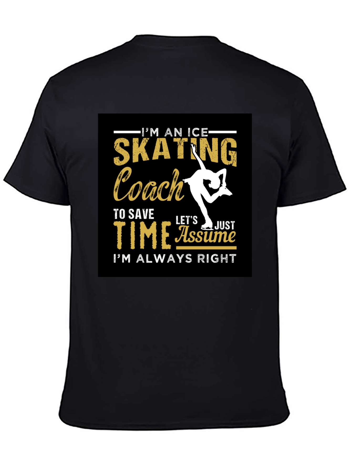 Ice Skating Coach Graphic T-Shirt