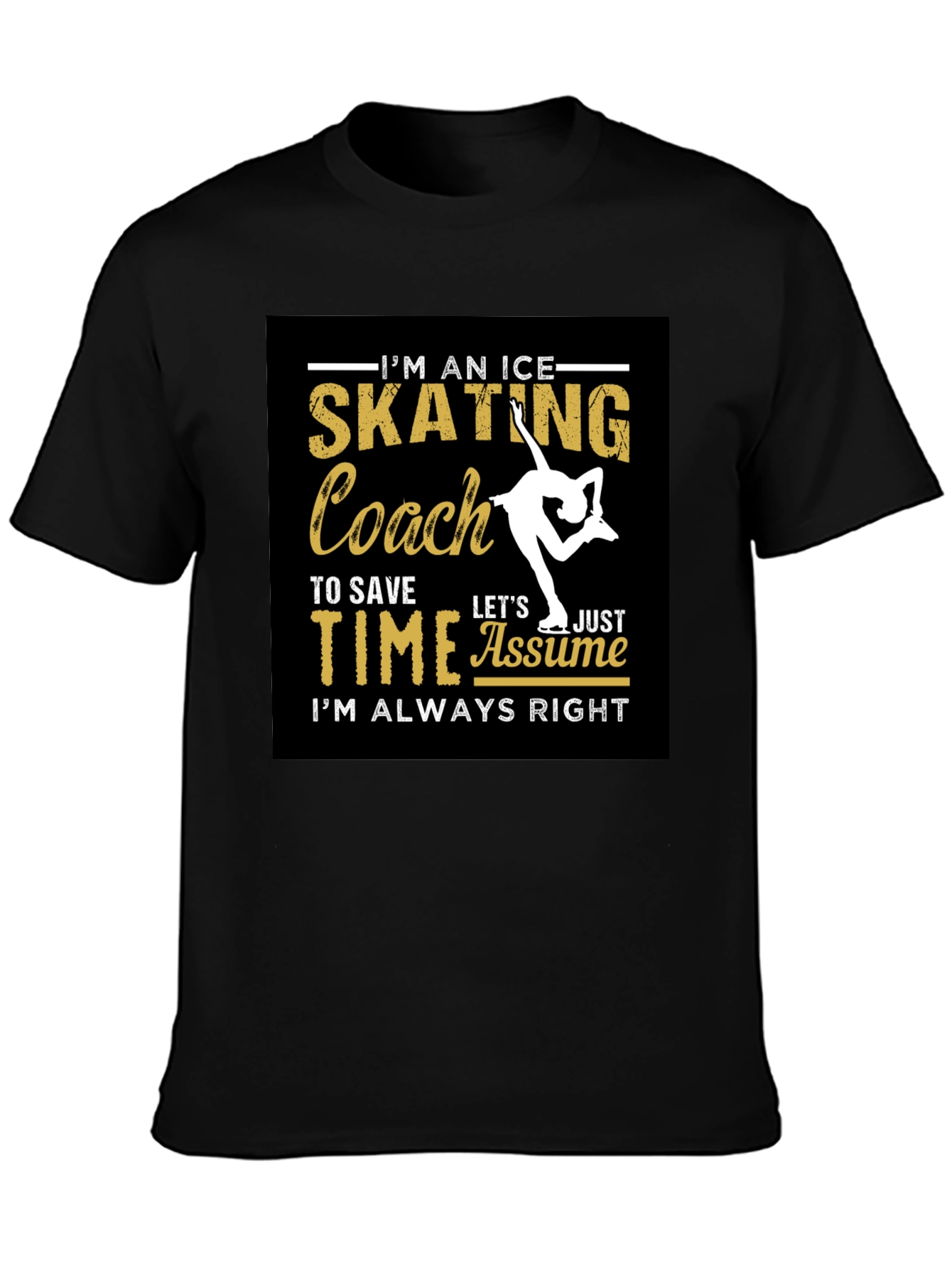Ice Skating Coach Graphic T-Shirt