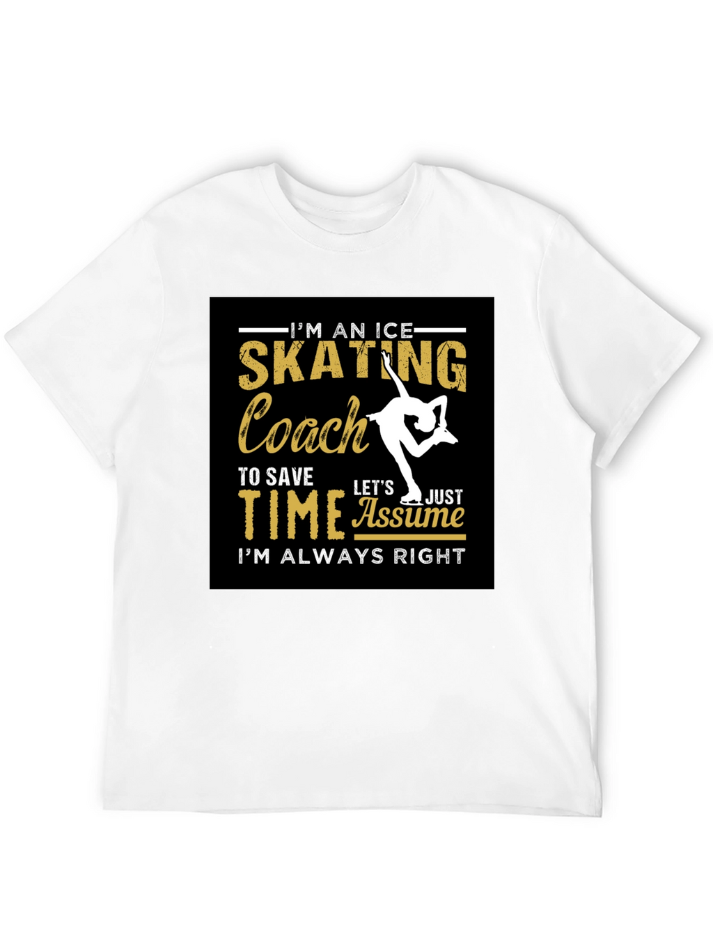 Ice Skating Coach Graphic T-Shirt