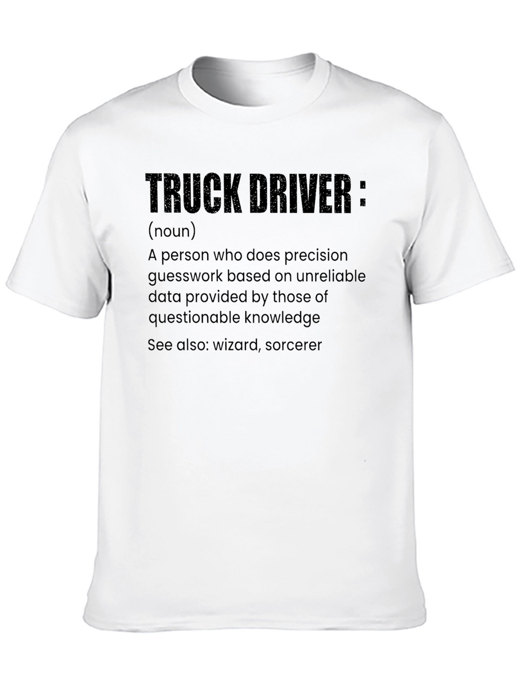 Truck Driver Definition Graphic Tee - Black
