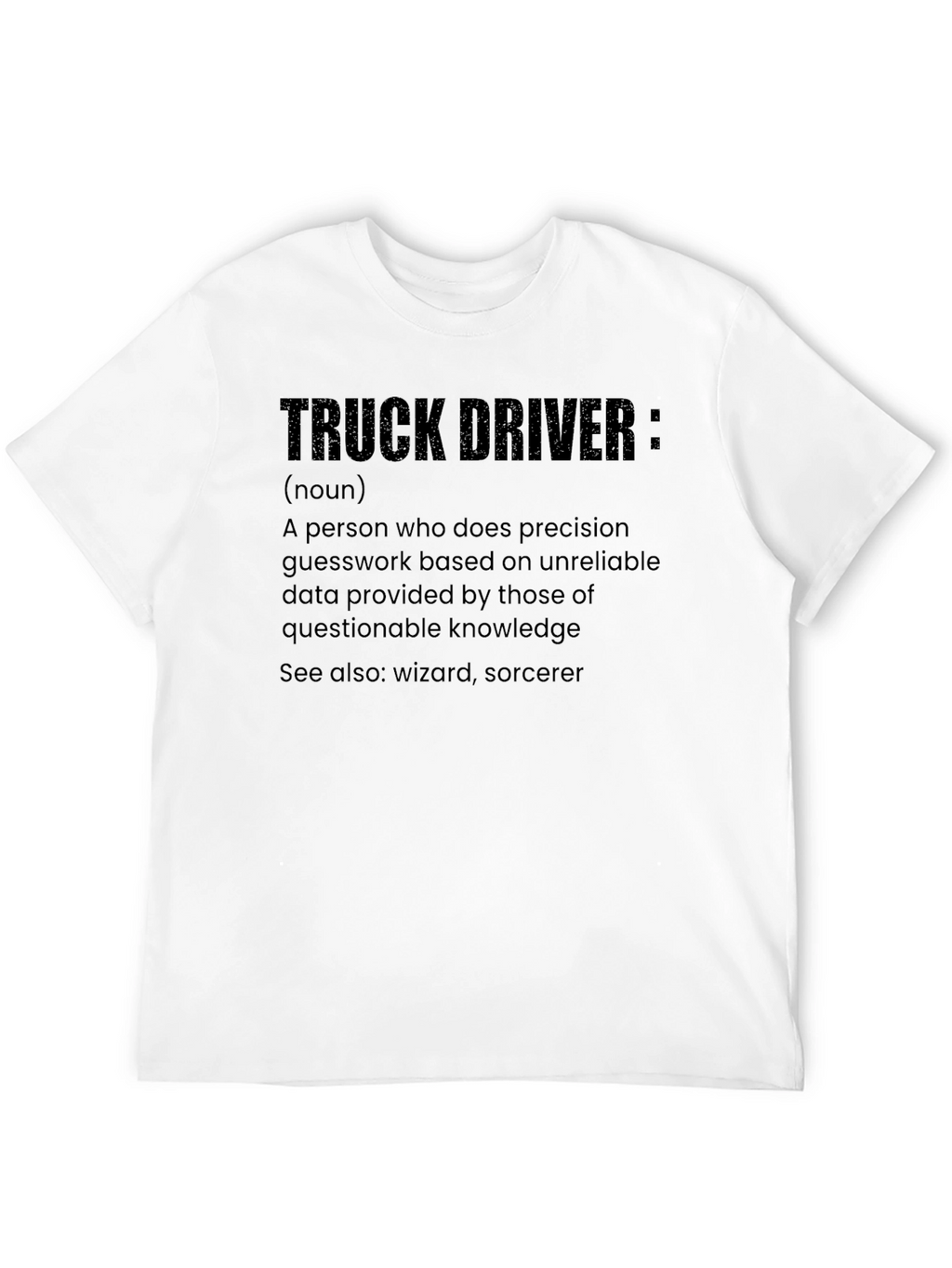 Truck Driver Definition Graphic Tee - Black