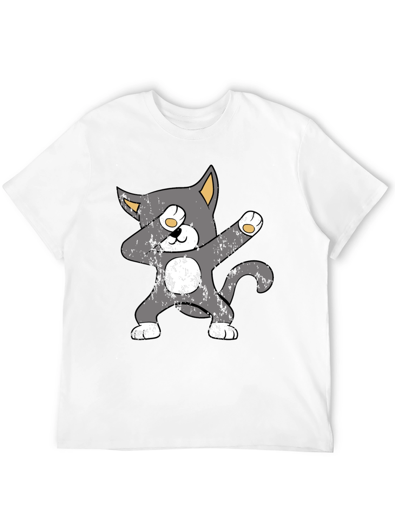 Dabbing Cat Graphic Tee - Trendy Unisex T-Shirt