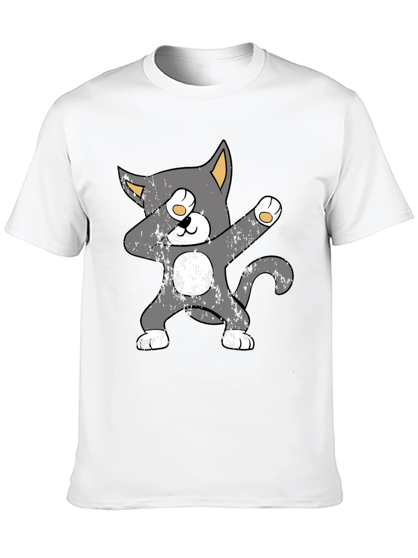 Dabbing Cat Graphic Tee - Trendy Unisex T-Shirt
