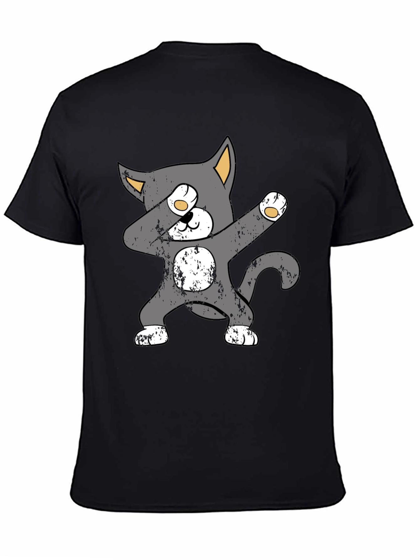 Dabbing Cat Graphic Tee - Trendy Unisex T-Shirt